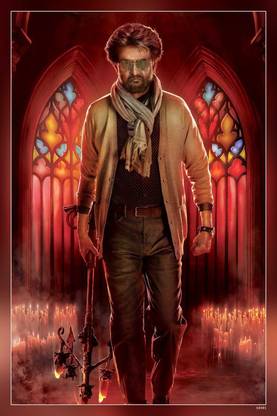 Petta Rajinikanth Tamil Movie Matte Finish Poster Paper Print