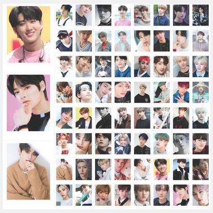 BTS Photo Card High Quality Printed & Unique Design Pack Of 64 Card Size- "3.00x4.00"inches Multi-Color And Premium Card Paper Print