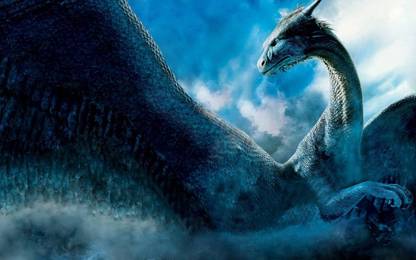 Poster Movie Eragon Saphira Large Poster sl-8558 (Large Print, 36x24 Inches, Banner Media, Multicolor) Fine Art Print