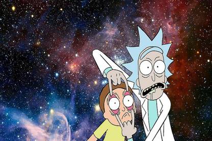rick and morty fan art humor rick sanchez Poster, Wallpaper Paper Print