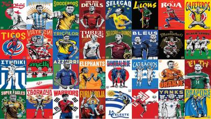 FOOTBALL SOCCER WALLPAPER ON HI QUALITY LARGE PRINT 36X24 INCHES Photographic Paper