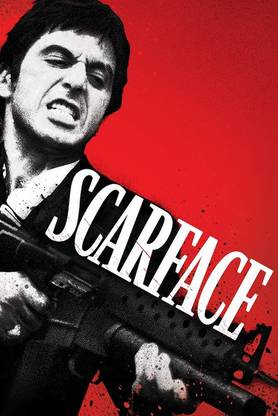 Poster Scarface sl-7438 (Large Print, 36x24, Banner Media, Multicolor) Fine Art Print