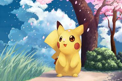 pokemon pikachu Poster, Wallpaper Paper Print