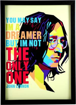 John Lennon The beatles Pop Art Framed Poster Paper Print