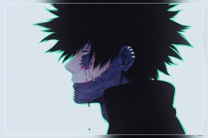 Dabi Profile View Boku No Hero Academia Anime Matte Finish Poster Paper Print