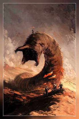 Sparth Nicolas Bouvier Sandworm Arrakis Science Fiction Dune Series Matte Finish Poster Paper Print