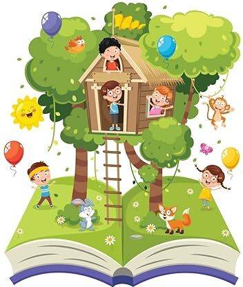 5 Ace tree house of children Paper Print