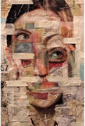 Weird painting wall poster Paper Print