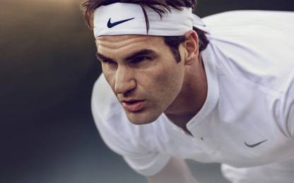Poster Roger Federer Tennis Player sl-14947 (LARGE Poster, 36x24 Inches, Banner Media, Multicolor) Fine Art Print
