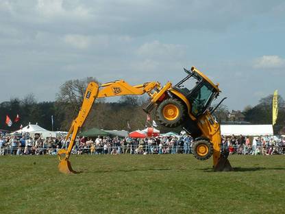 Poster Jcb 3Cx sl-14417 (LARGE Poster, 36x24 Inches, Banner Media, Multicolor) Fine Art Print
