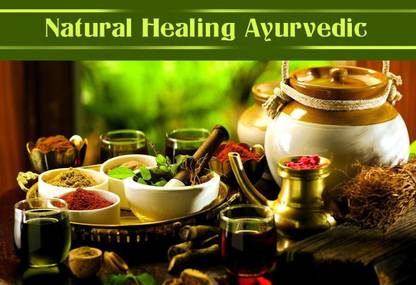 Poster Doctors Poster Natural Healing Ayurveda Wall Poster sl1591 (13x19 Inches, Matte Paper, Multicolor) Fine Art Print