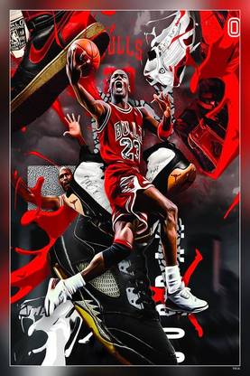 Michael Jordan Mj Matte Finish Poster P-7016 Paper Print