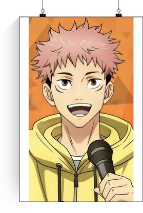 Jujutsu Kaisen Yuji Itadori smile poster | Jujutsu Kaisen Yuji Itadori poster | Wall Poster Yuji Itadori Paper Print