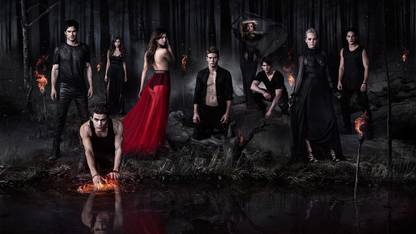 Poster Tv Show The Vampire Diaries Ian Somerhalder sl-7734 (Large Print, 36x24, Banner Media, Multicolor) Fine Art Print