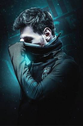 Lionel Messi Poster for Room Wall Decoration, Size - 12 X 18 inches || VE EB ART 10134 Paper Print