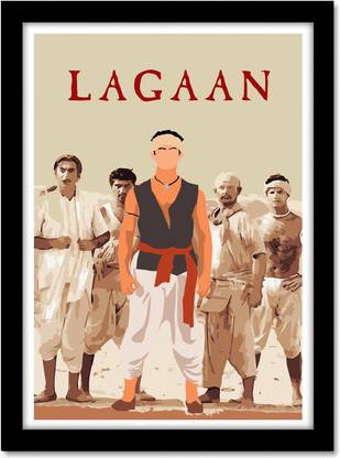 Lagan Movie Large Framed Poster for Room & Office(13x19 inch,Framed) Paper Print