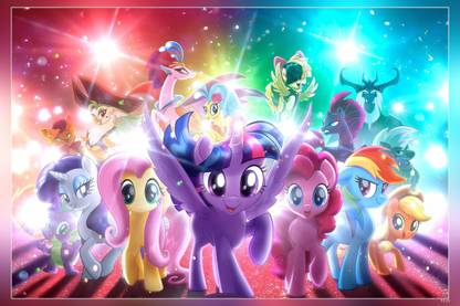 My Little Pony The Movie Matte Finish Poster P-9319 Paper Print