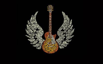 Poster Music Guitar Rock Hd Wallpaper Background sl-7227 (Wall Poster, 13x19, Matte Paper, Multicolor) Fine Art Print