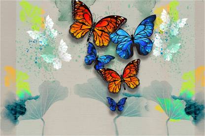 beautiful butterfly art design 3D Poster