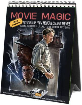 2023 Movie Magic Desk Calendar - Movie Poster Collection Paper Print