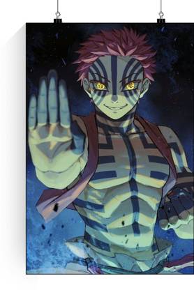 Akaza Poster | Akaza Demon Slayer Poster | Upper Moon Akaza Demon Slayer Anime Posters | Akaza Wall Poster … Paper Print