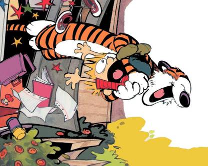 Poster Comics Calvin & Hobbes Calvin Hobbes Wall Poster sl-8045 (Wall Poster, 13x19 Inches, Matte Paper, Multicolor) Fine Art Print