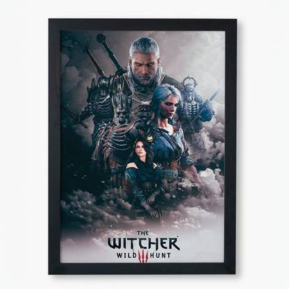 Gaming posters framed | the witcher | gaming wall posters| pack of 10 gaming wall posters |poster for wall |paper print (18*12 inch| corrugated tube) Paper Print