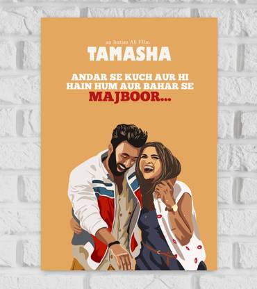 Bollywood Movie Tamasha Movie Poster Poster for Room (Matte paper 300 GSM, 13 X 19 Inches, Multi-coloured, Lata Mangeshkar) Paper Print