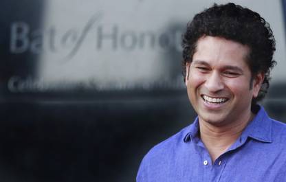 Sachin Tendulkar ON GOOD QUALITY HD QUALITY WALLPAPER POSTER Fine Art Print