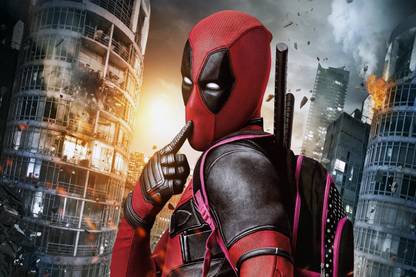 Deadpool Poster, MCU Character, Marvel Movie Poster, X-men, Marvel Comic Universe, Marvel Comics, Ryan Reynolds (12x18in) High-Quality Frameless Wall Poster for Home Decoration, Room Decoration Peel & Paste the Poster on Wall 300g Gloss Laminated Poster, Wallpaper for Youtube Background Photographic Paper