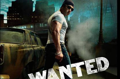 Poster Wanted Salman Khan Poster sl-7778 (Large Print, 36x24, Banner Media, Multicolor) Fine Art Print
