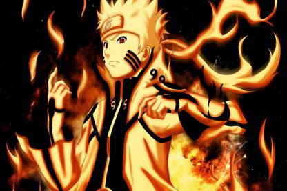 Dynamic Moves: Animated Naruto Shippuden Wall Decor: on 300gsm Best Quality Paper with Gloss Lamination (Unframed) With 3M Original Double Side Tape for Easily Stick Photographic Paper