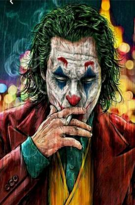 C Zone_ Smoking Joker Amazing Poster for Wall beautiful Poster for Home and Office Decorative Poster (12 x 18 inch) _0044 Paper Print