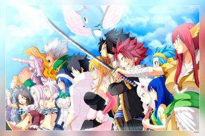 Anime Fairy Tail Cana Alberona Charles Fairy Tail Matte Finish Poster Paper Print