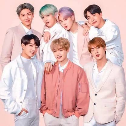 BTS Group Members Wall Poster Paper Print