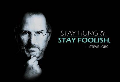 Poster Steve Jobs Inspirational sl-10176 (Large Poster, 36x24 Inch, Banner Media Print, Multicolor) Fine Art Print