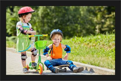 Cute Baby Poster with A4 Size Frame F-593 Paper Print