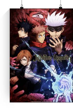 Jujutsu Kaisen Official Poster | Jujutsu Kaisen Official Anime Poster | Yuta Okkotsu,Rika Orimoto,Satoru Gojo.Suguru Geto ,Maki Zen'in,Toge In\umaki ,Panda,Kiyotaka Ijichi in one poster Paper Print