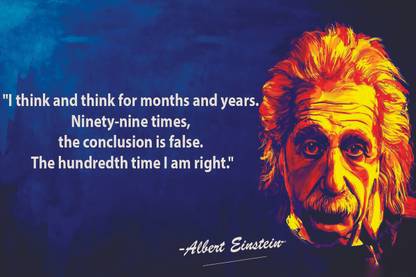 Beyond the Blackboard: The Legacy of Albert Einstein: on 300gsm with Gloss Lamination (Unframed) With 3M Orginal Double Side Tape for Easily Stick Photographic Paper