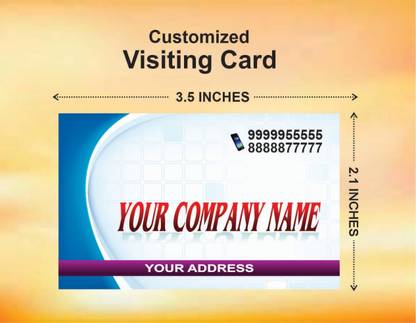 Visiting cards Paper Print