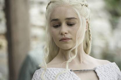 Poster Tv Show Game Of Thrones Emilia Clarke Daenerys Targaryen sl-7631 (Large Print, 36x24, Banner Media, Multicolor) Fine Art Print