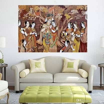 RADHA KRISHNA 3D Poster