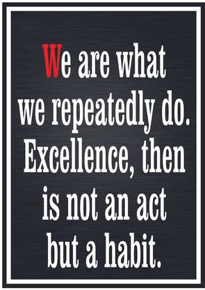 Poster Motivational Poster Excellence sl-14617 (LARGE Poster, 36x24 Inches, Banner Media, Multicolor) Fine Art Print