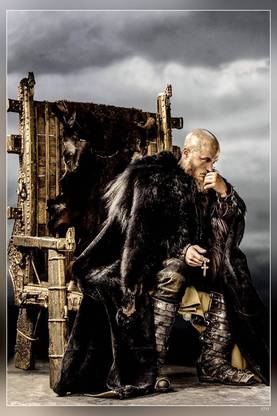 Vikings Ragnar Lothbrok Travis Fimmel Matte Finish Poster P-2712 Paper Print