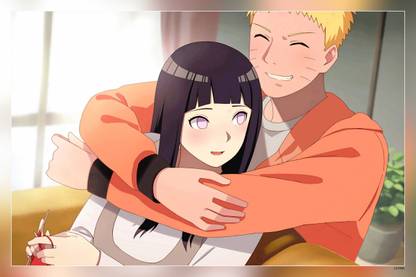 Anime Naruto Hinata Hy Ga Naruto Uzumaki Matte Finish Poster Paper Print