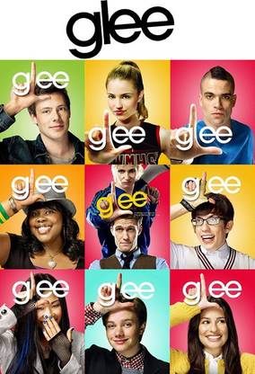 Poster Tv Show Glee Series 4 (Large Print, 36x24 Inches, Banner Media, Multicolor) Fine Art Print