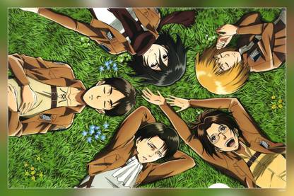 Anime Attack On Titan Armin Arlert Eren Yeager Matte Finish Poster Paper Print