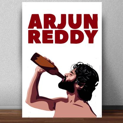 Tollywood Movie Arjun Reddy Poster Poster for Room (Matte paper 300 GSM, 13 X 19 Inches, Multi-coloured, Lata Mangeshkar) Paper Print