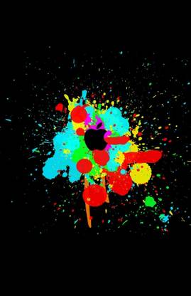 Abstract design Poster 'Abstract Splash Art' Paper Poster Printed (12 inch X 18 inch, Rolled) for Room & Office Paper Print