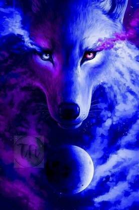 Wolf Poster | Wolf Posters for Room | Unframed | With Self Adhesive ...